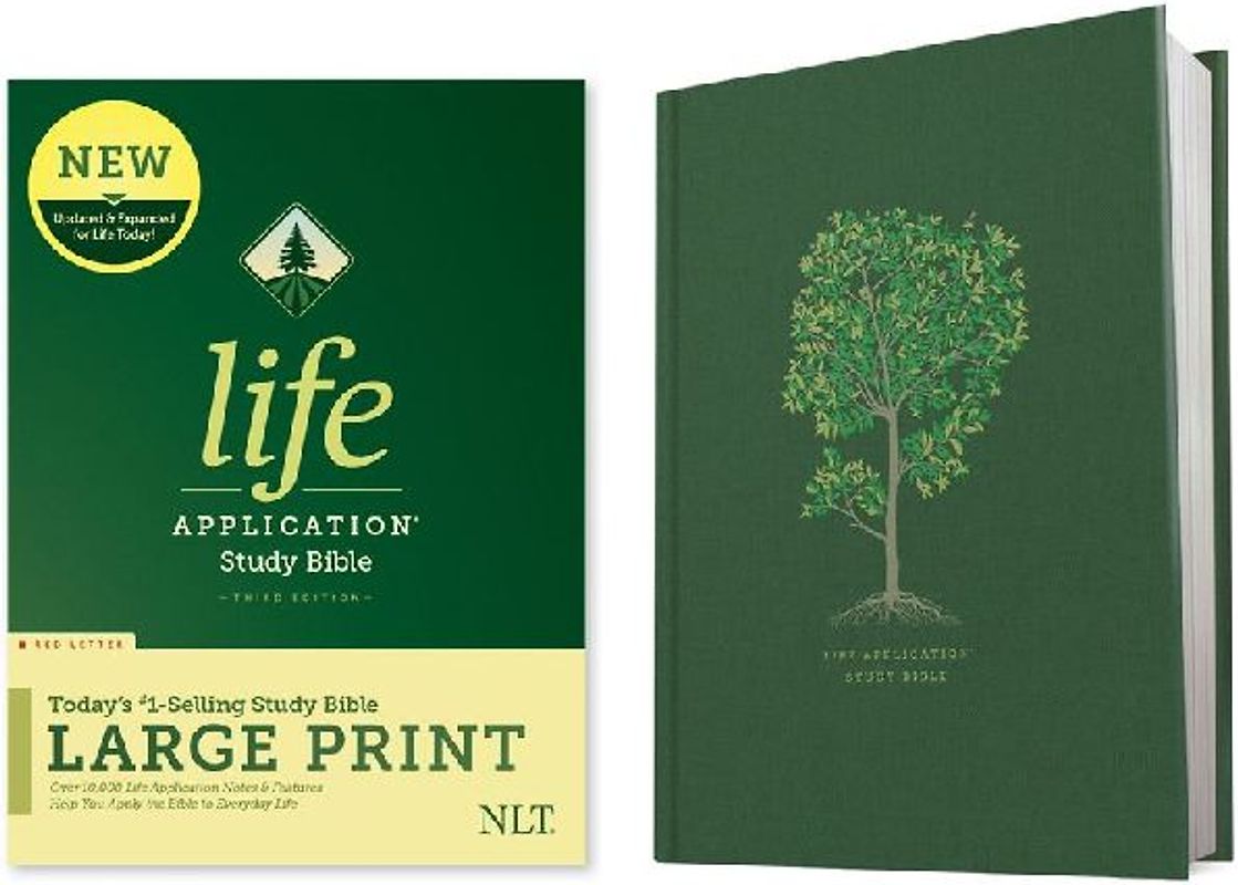 NLT Life Application Study Bible, Third Edition, Large Print (Red Letter, Hardcover)