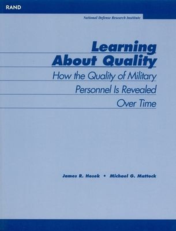 Learning about Quality