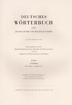 Grimm, Dt. Wörterbuch Neubearbeitung