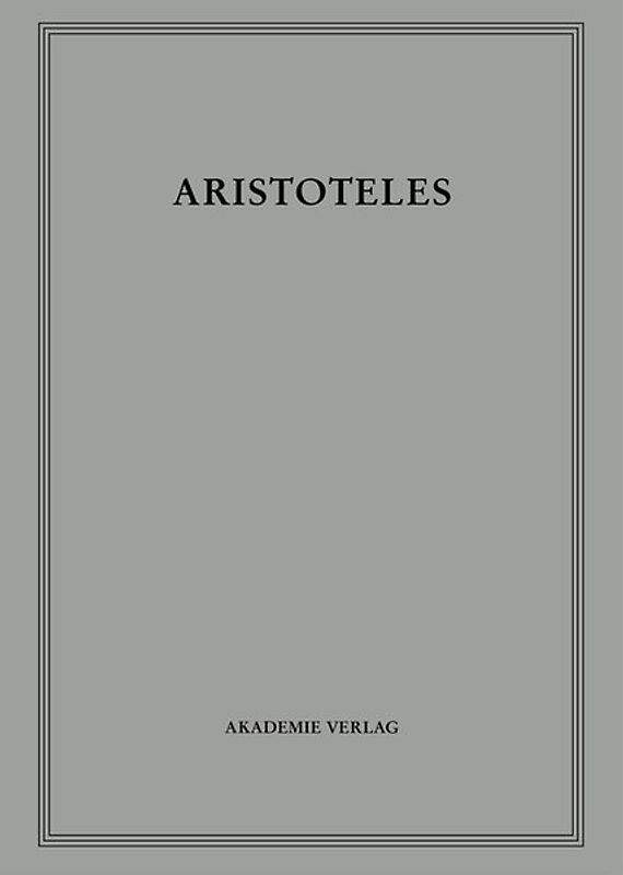 Aristoteles: Werke / Nikomachische Ethik