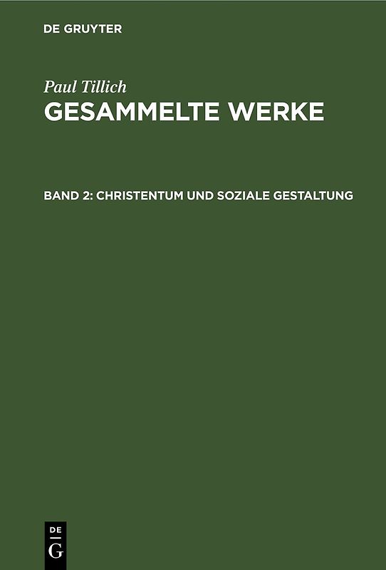 Christentum und soziale Gestaltung
