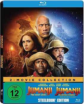 Jumanji: Willkommen im Dschungel / Jumanji: The Next Level [Steelbook Edition, 2 Discs] Blu-ray Disc
