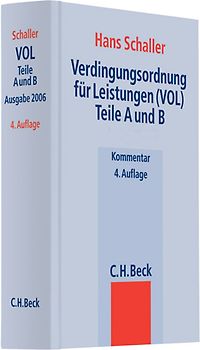 Verdingungsordnung für Leistungen (VOL) - Teile A und B