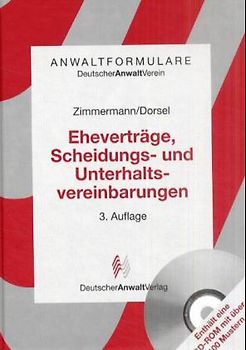Eheverträge, Scheidungs- und Unterhaltsvereinbarungen