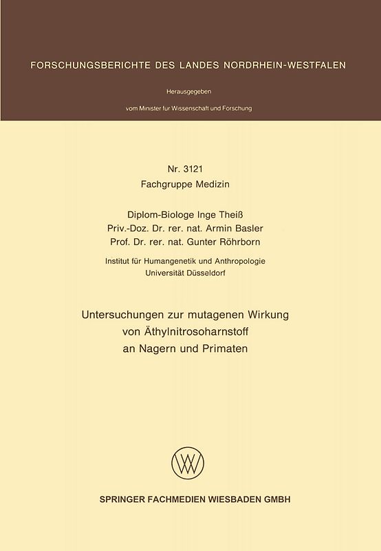 Untersuchungen zur mutagenen Wirkung von Äthylnitrosoharnstoff an Nagern und Primaten