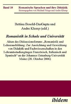 Romanistik in Schule und Universität