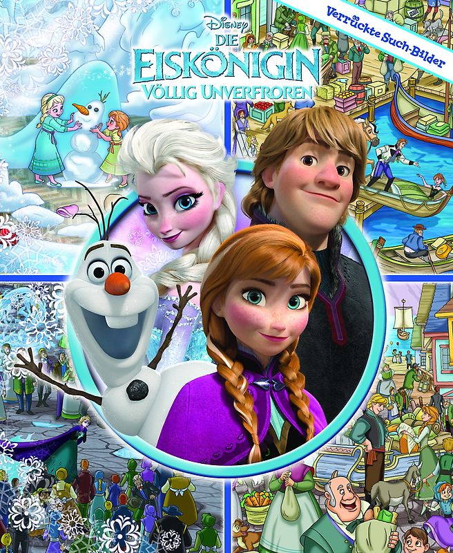 Die Eiskönigin - Verrückte Such-Bilder Hardcover-Wimmelbuch