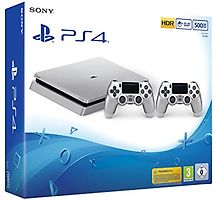 Sony PlayStation 4 500 Go [incl. 2 Wireless Controller] argent