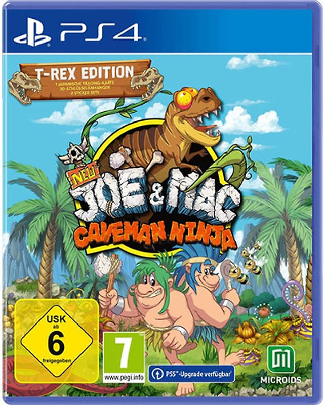 New Joe & Mac: Caveman Ninja - T-Rex Edition PlayStation 4