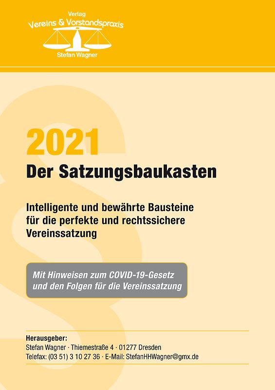 Der Satzungsbaukasten 2021