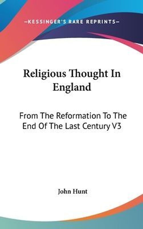 Religious Thought In England