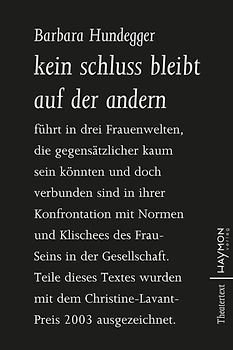 kein schluss bleibt auf der andern