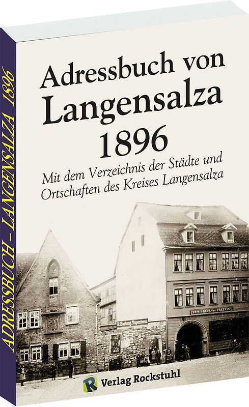 Einwohnerbuch Adressbuch Stadt und Kreis LANGENSALZA 1896 in THÜRINGEN
