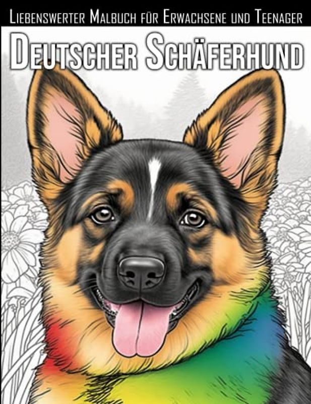 Liebenswerter Deutscher Schäferhund Malbuch für Erwachsene und Teenager: Über 37 handgezeichnete Motive zum Ausmalen für Spaß und Stressabbau, mit ... für Schäferhund-Liebhaber und -Besitzer