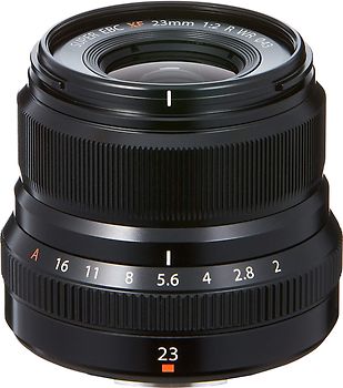 Fujifilm Fujinon XF 23 mm F2.0 R WR 43 mm Filtergewinde (Fujifilm XF Anschluss) schwarz
