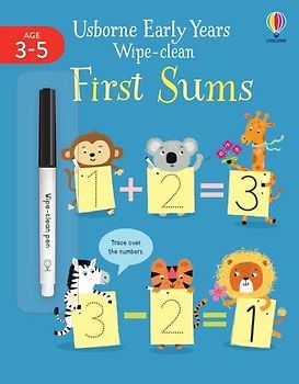 EARLY YEARS WIPE-CLEAN FIRST SUMS (Usborne Early Years Wipe-clean, 5)