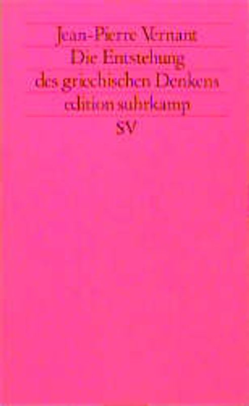 Die Entstehung des griechischen Denkens