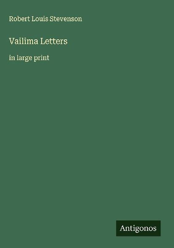 Vailima Letters