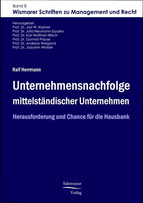 Unternehmensnachfolge mittelständischer Unternehmen