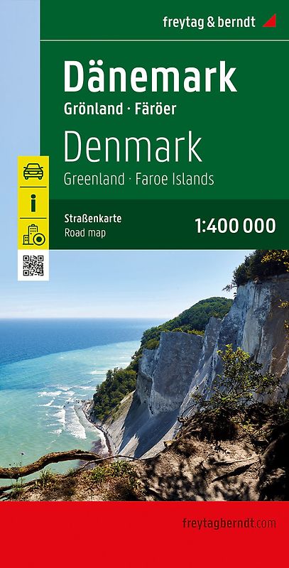 freytag & berndt Straßenkarte Dänemark, Grönland - Färöer 1:400.000