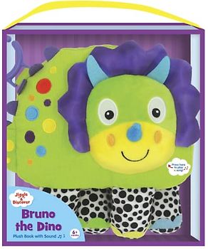 Jiggle & Discover: Bruno the Dino-Plush Book with Sound