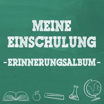 Meine Einschulung Erinnerungsalbum zum Schulanfang für Mädchen und Jungen: Gästebuch & Fotoalbum als Geschenk für die Schultüte zum ersten Schultag