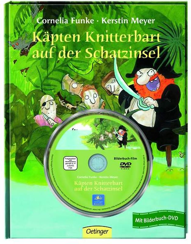 Käpten Knitterbart auf der Schatzinsel  Bilderbuch mit DVD