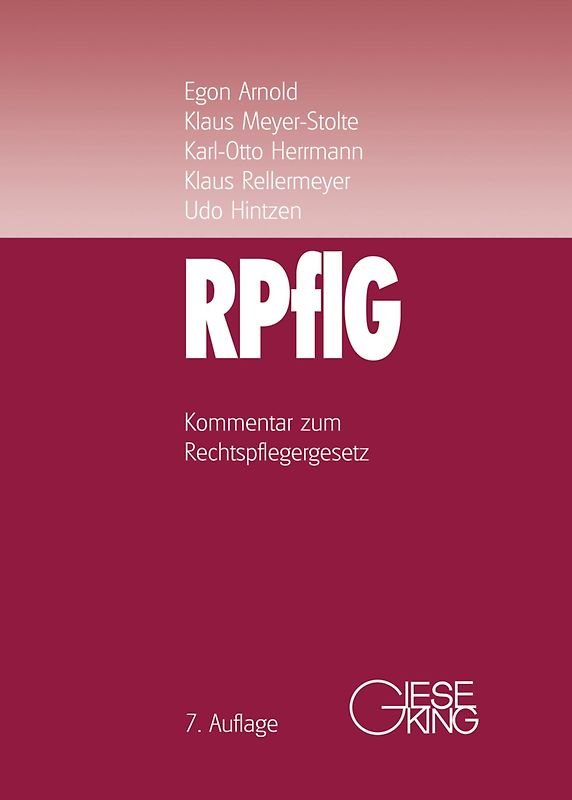 Rechtspflegergesetz (RPflG)