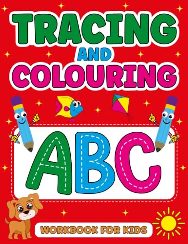Tracing and Colouring Workbook for Kids 3-5 Years Old | 70 pages: tracing letters, numbers, shapes, counting worksheets, and coloring pages.