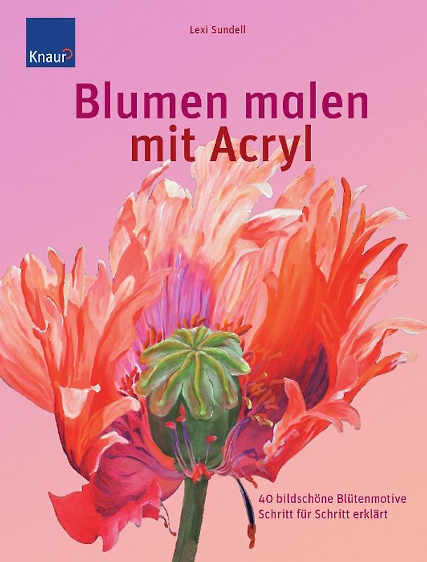 Blumen malen mit Acryl