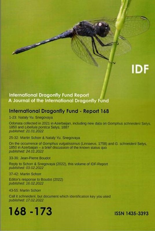 International Dragonfly Fund – Report 168-173