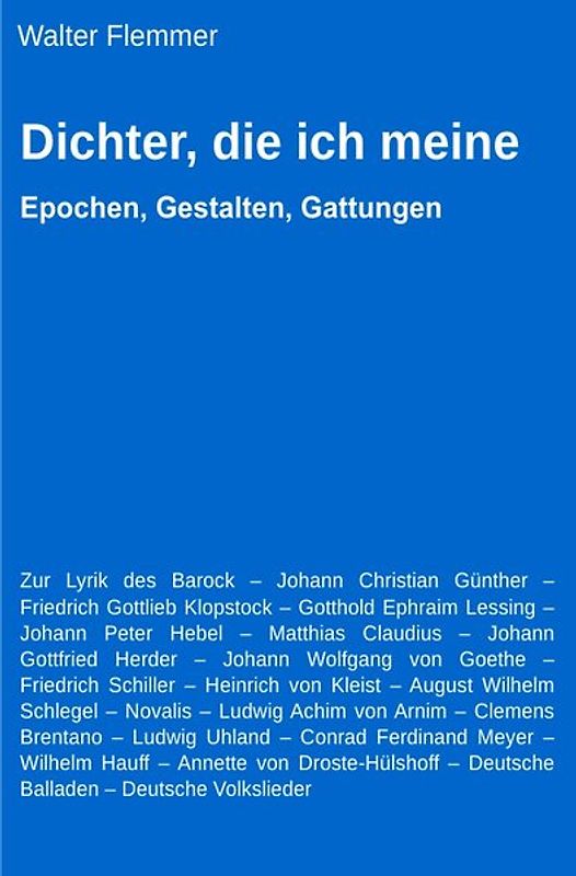 Dichter, die ich meine