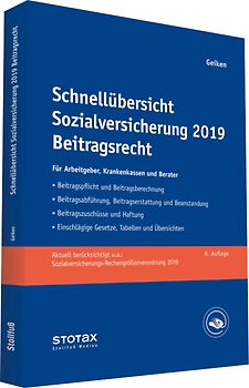 Schnellübersicht Sozialversicherung 2019 Beitragsrecht