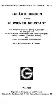 Erläuterungen zu Blatt 76 Wiener Neustadt