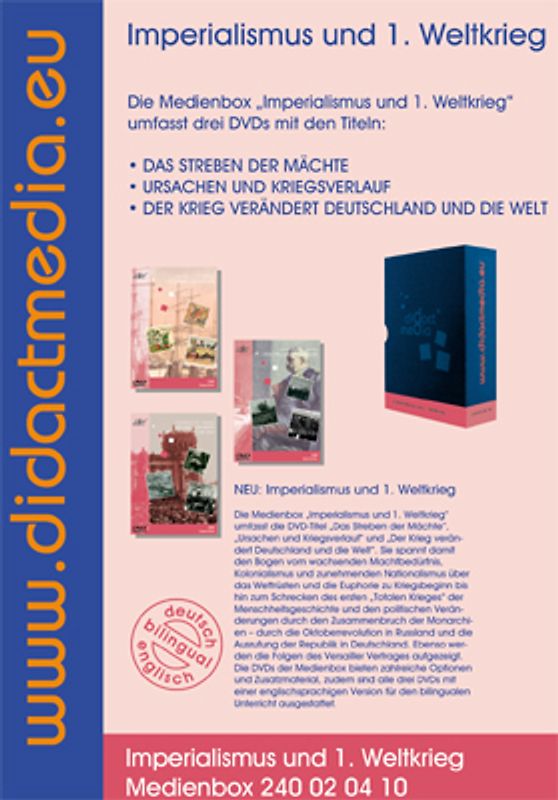 Imperialismus und I. Weltkrieg. Medienbox