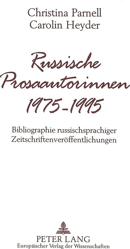 Russische Prosaautorinnen 1975-1995