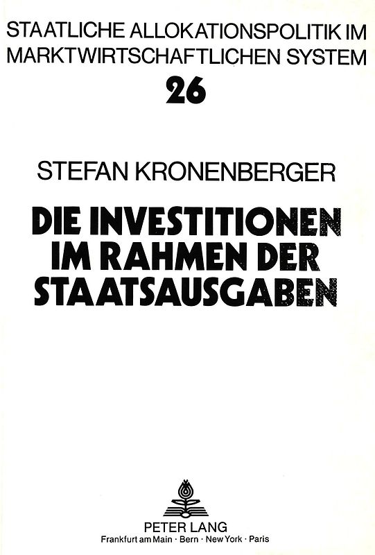 Die Investitionen im Rahmen der Staatsausgaben
