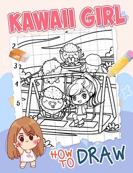 How To Draw Kawaii Girl: Cute Drawing Book With 25 Easy And Simple Pictures To Learn To Draw | Stress Relief Gifts | Relaxation Gifts | Anxiety Relief Gifts