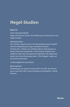 Hegel-Studien Band 35