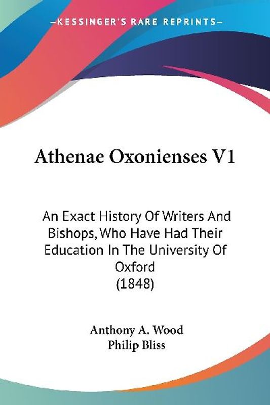 Athenae Oxonienses V1