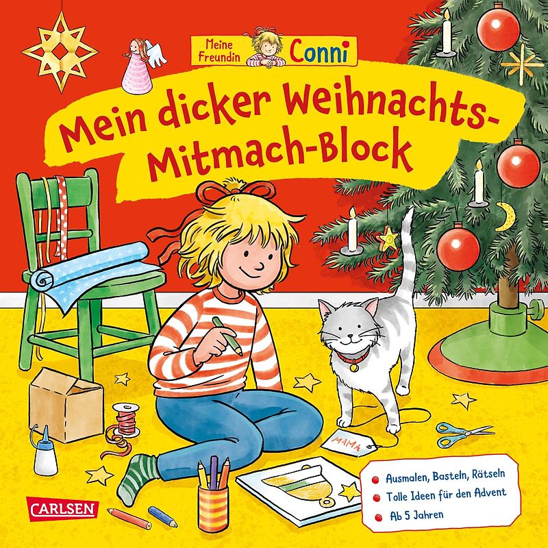 Conni Gelbe Reihe (Beschäftigungsbuch): Mein dicker Weihnachts-Mitmach-Block