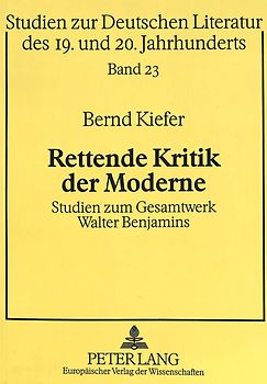 Rettende Kritik der Moderne
