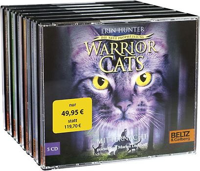 Warrior Cats - Die neue Prophezeiung. Folge 1-6. II, Folge 1-6, gelesen von Marlen Diekhoff, Die komplette zweite Staffel, 30 CDs, 37 Std. 36 Min.