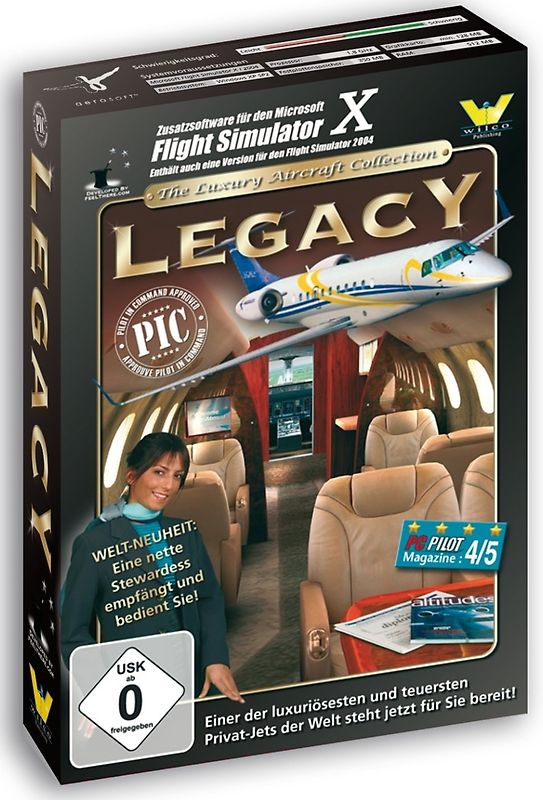 Legacy - AddOn f. Flight Sim X Die Nr. 1 der Luxusjets! PC Spiele