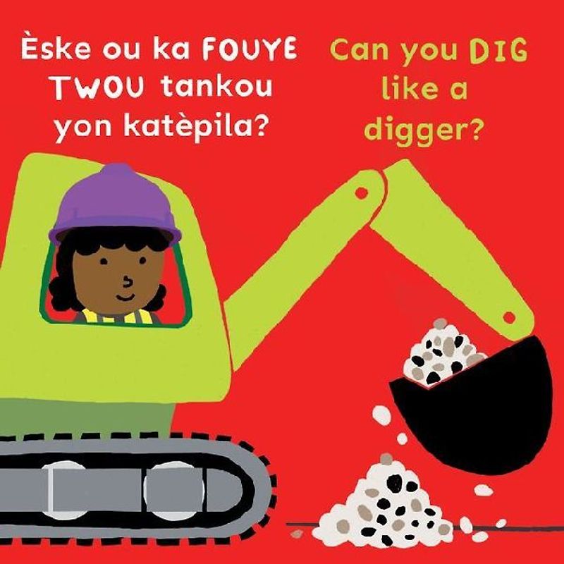 Èske Ou Ka Fouye Twou Tankou Yon Katèpila?/Can You Dig Like a Digger?