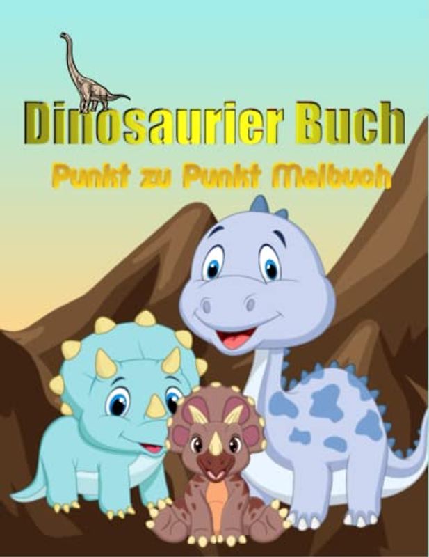 Dinosaurier Buch Punkt zu Punkt Malbuch: Lernen Sie die verschiedenen Dinosaurierarten kennen und erfahren Sie mehr über ihre Lebensweise und ihre Merkmale.