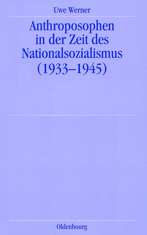 Anthroposophen in der Zeit des Nationalsozialismus