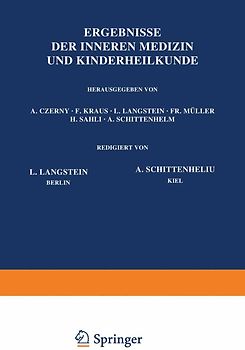 Ergebnisse der Inneren Medizin und Kinderheilkunde