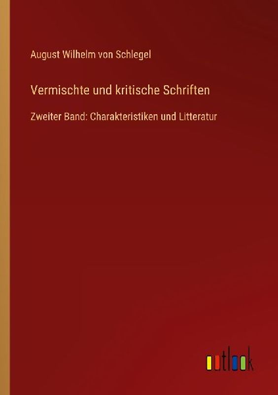 Vermischte und kritische Schriften