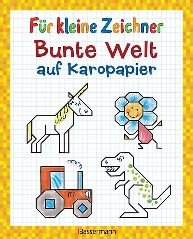 Für kleine Zeichner - Bunte Welt auf Karopapier